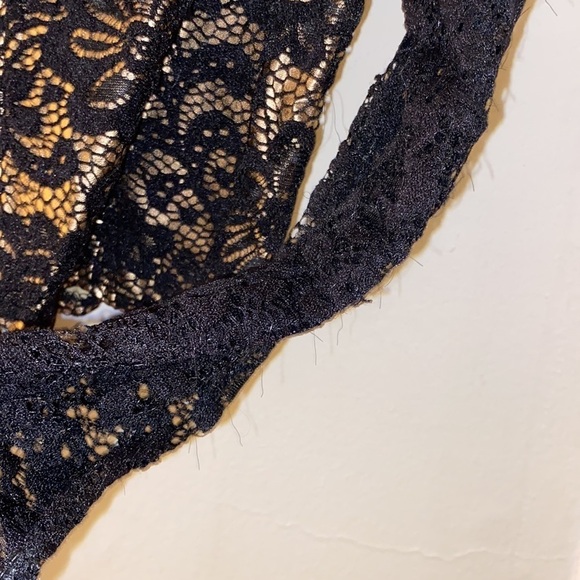 gold and black see through mini top - Picture 6 of 7